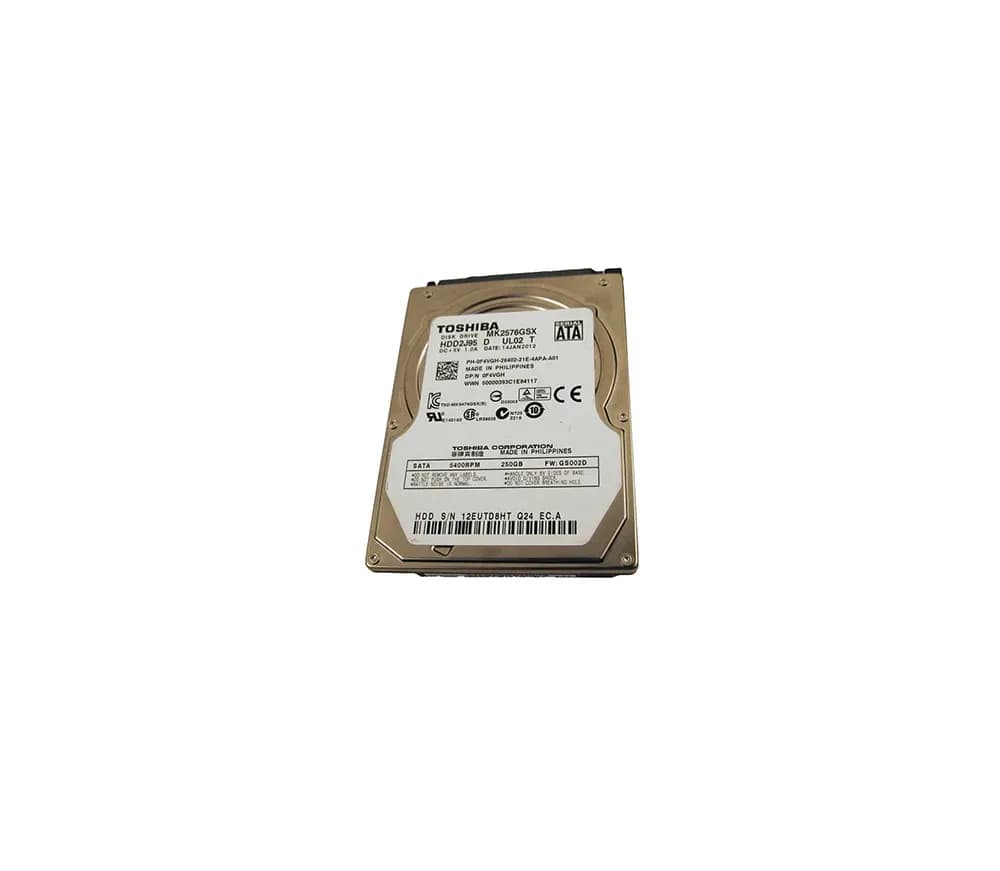 F4VGH - Dell 250GB 5400RPM SATA 3Gb/s 2.5-in Hard Drive