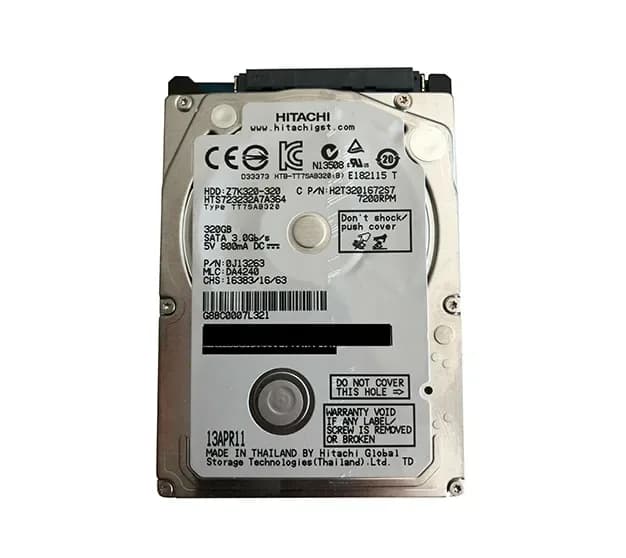 H2T3201672S7 - HGST 320GB 7200RPM SATA 3Gb/s 2.5-in Hard Drive