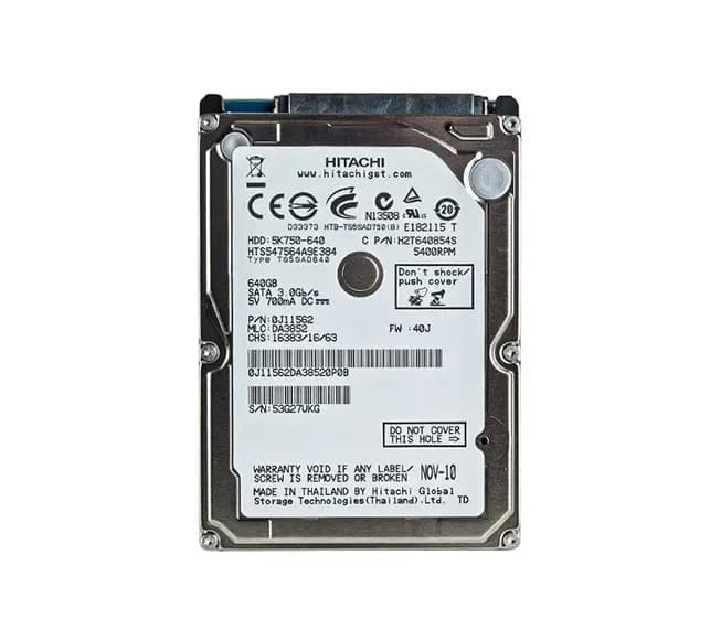 HTS547564A9E384 - Hitachi 640GB 5400RPM SATA 3Gb/s 2.5-in Hard Drive