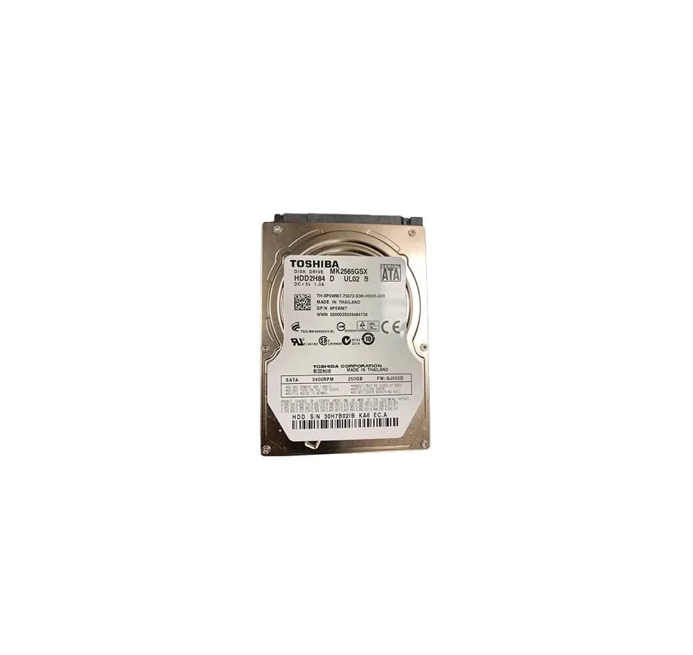 P5WM7 - Dell 250GB 5400RPM SATA 3Gb/s 2.5-in Hard Drive
