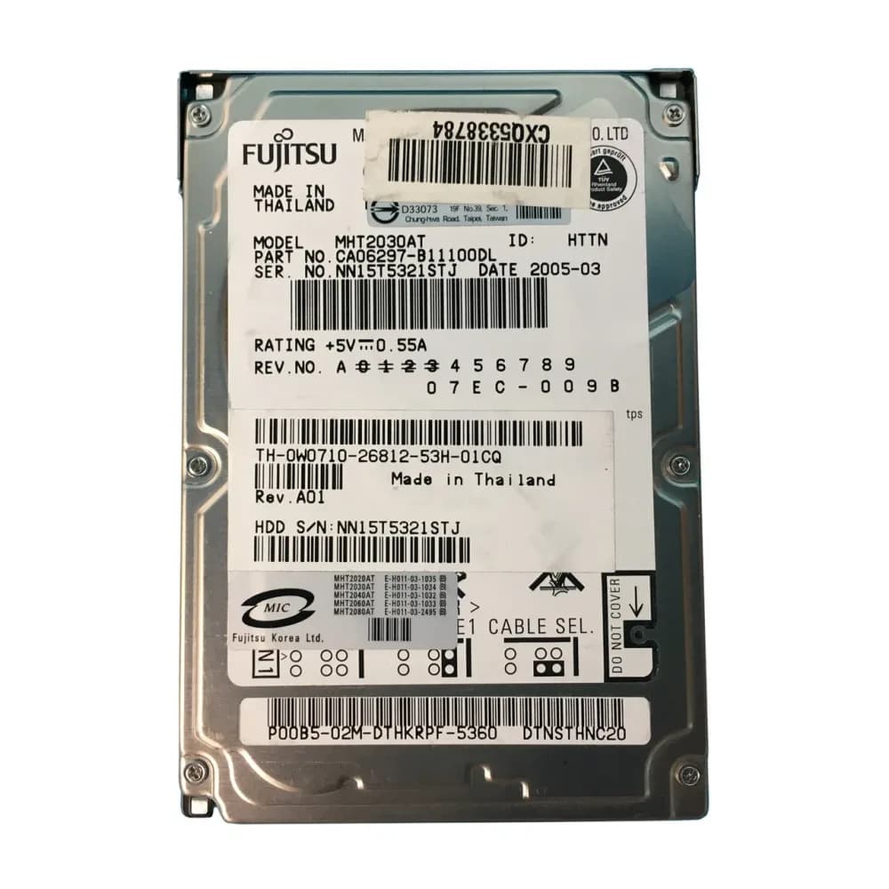 W0710 - Dell 30GB 4200RPM IDE/ATA 8MB Cache 2.5-Inch Hard Drive