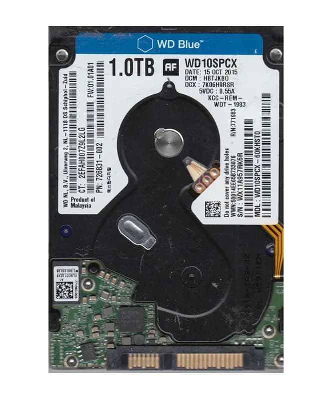 WD10SPCX-60KHST0 - Western Digital 1TB 5400RPM SATA 6Gb/s 2.5-in HDD