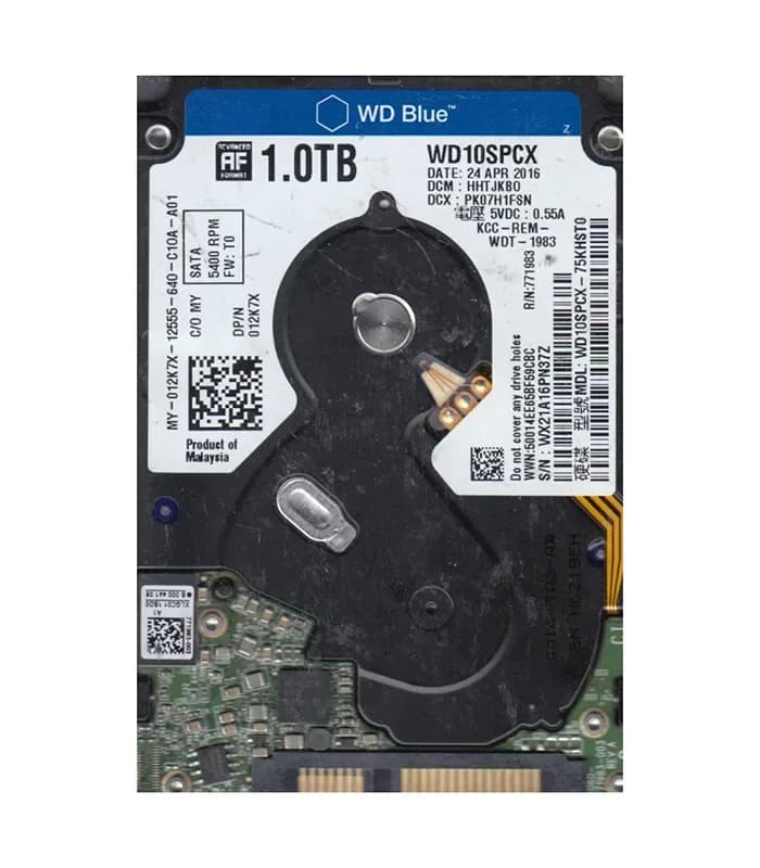 WD10SPCX-75KHST0 - Western Digital 1TB 5400RPM SATA 6Gb/s 2.5-in HDD