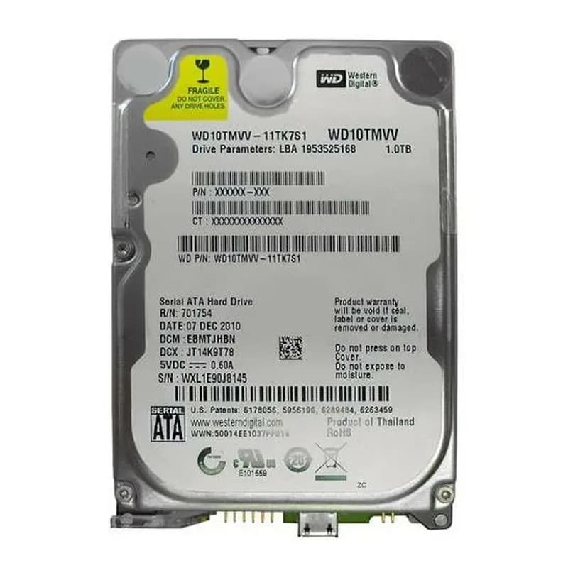 WD10TMVV - WD 1TB 5400RPM SATA USB 2.0 8MB Cache 2.5-Inch Hard Drive
