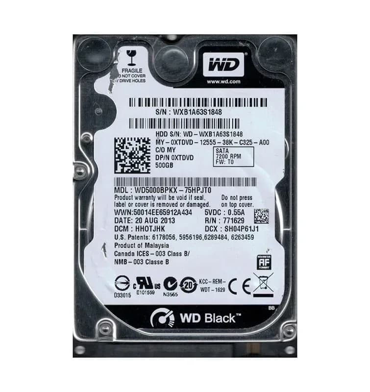WD5000BPKX-75HPJT0 - WD 500GB 7200RPM SATA 6Gb/s 2.5-in HDD