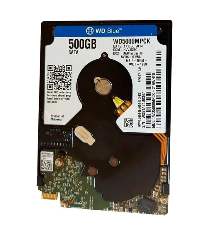 WD5000MPCK - WD 500GB 5400RPM SATA 6Gb/s 2.5-in HDD