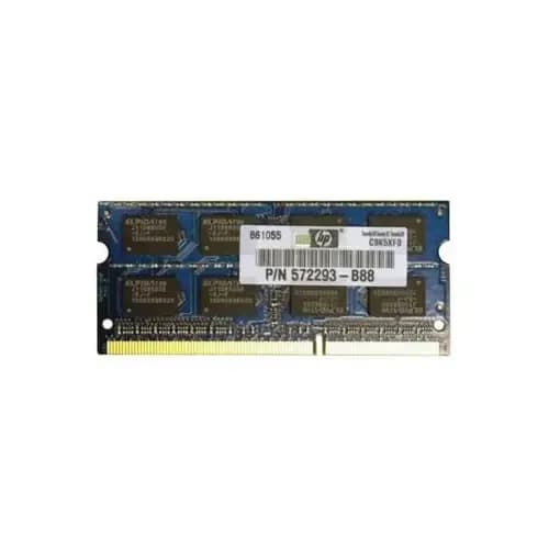 572293-B88 - HP 2GB DDR3 1333MHz CL9 Non-ECC SoDIMM Memory Module