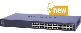 FS728TS - Netgear Prostate FS728TS 24 x RJ-45 10/100Base-TX + 4 x Combo SFP Ports Layer 2 Managed Stackable Fast Ethernet Network Switch