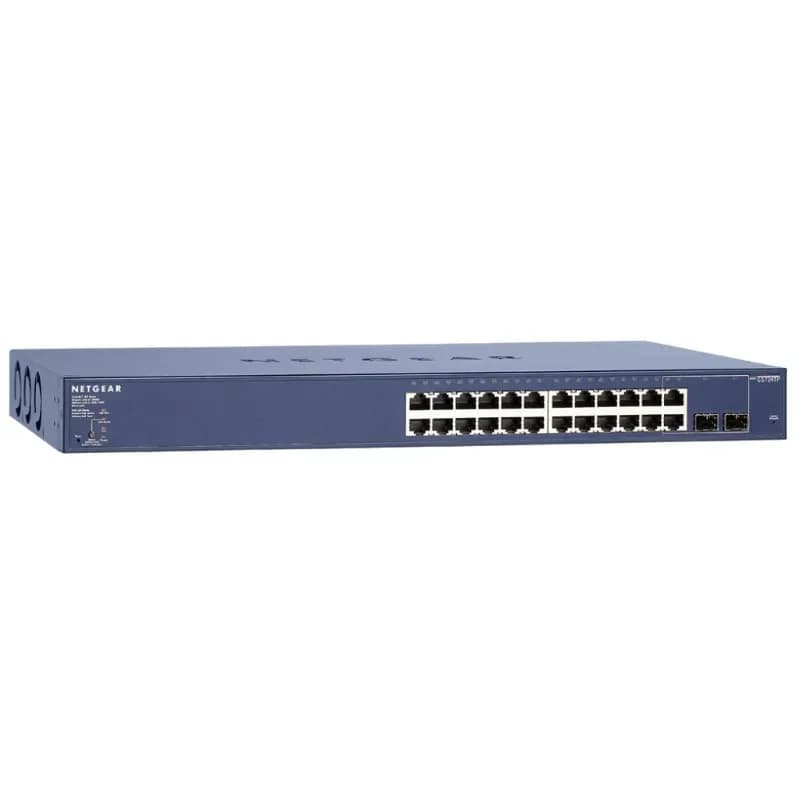 GS724TP - Netgear 24x PoE+ 10/100/1000GBase-T + 2x SFP L2 GbE Switch