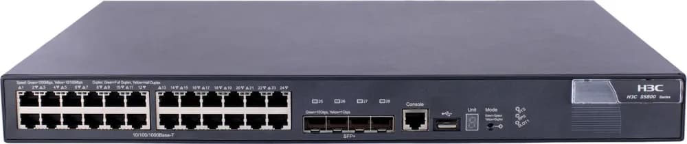 JG254-61001 - HPE 5800-24G-PoE+ 24-Port + 4-Port SFP+ Layer 3 Switch