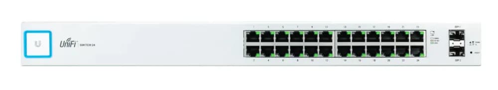 US-24 - Ubiquiti 24-Ports PoE+ RJ-45 + 2-Ports SFP UniFi Switch