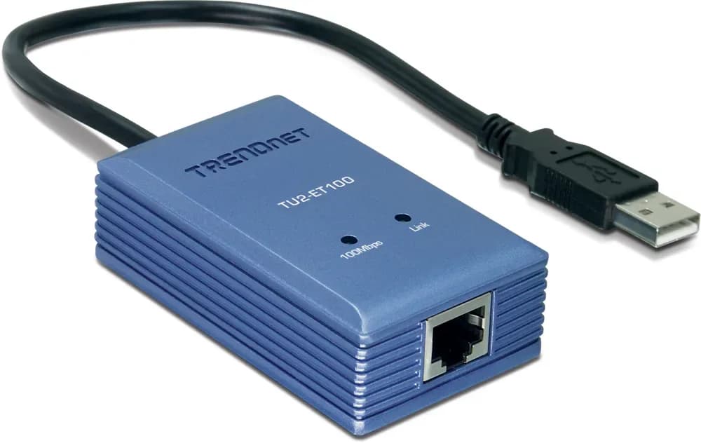 TU2-ET100 - TRENDnet TU2-ET100 USB2.0 to 10/100Mbps Fast Ethernet Adapter