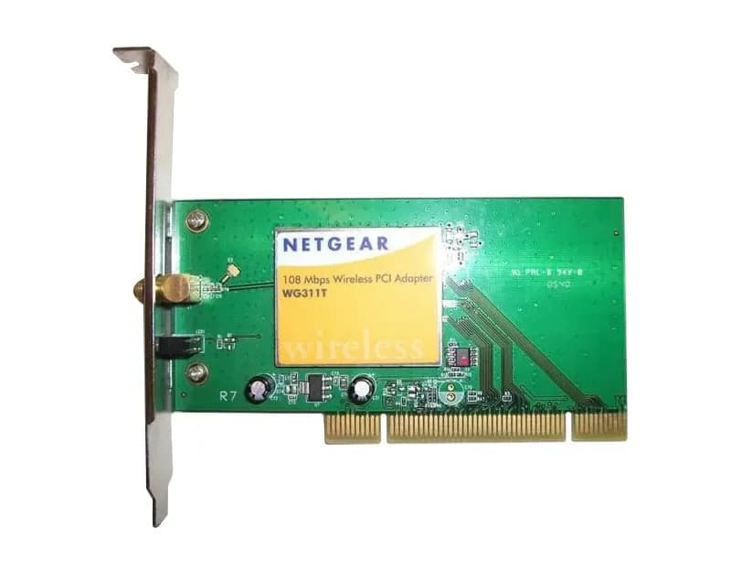 WG311T - Netgear 32-bit PCI Express Bus 108Mbit/s 802.11g/b 2.4GHz Wireless Network Adapter