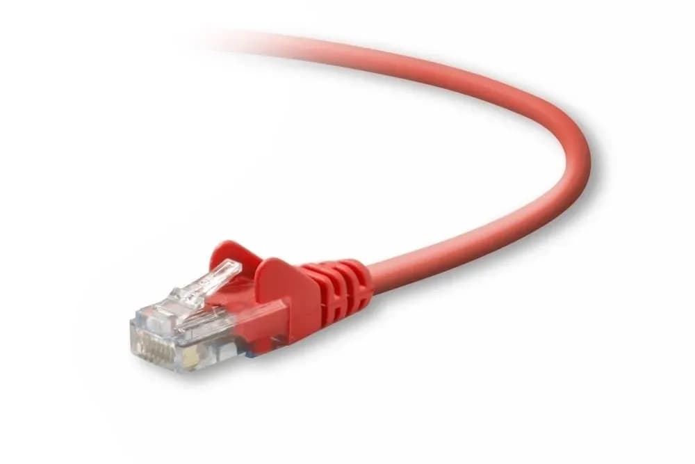 A3L791-05-RED-S - Belkin 5ft Cat5e RJ45 Network Patch Cable (Red)