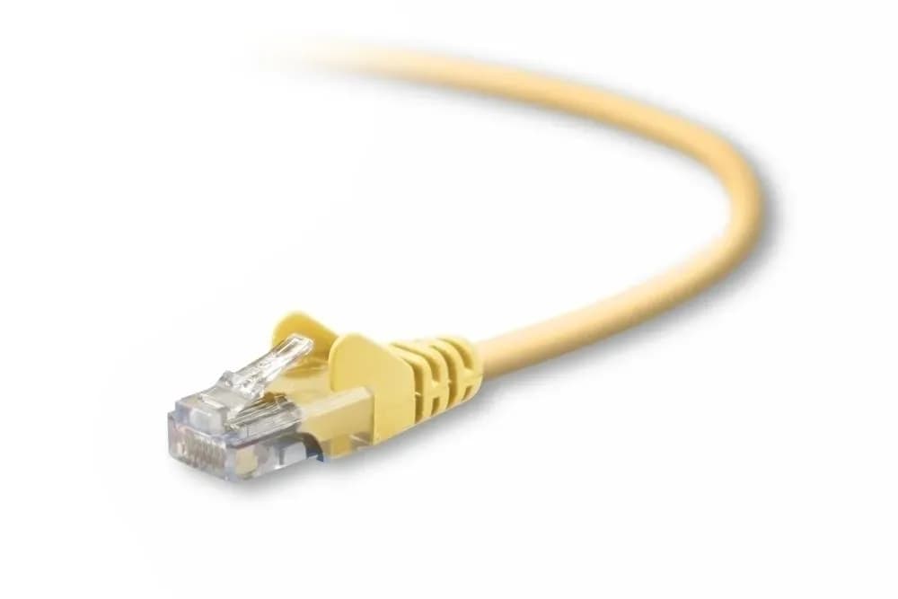 A3L791-05-YLW-S - Belkin 5ft Cat5e RJ45 Network Patch Cable (Yellow)