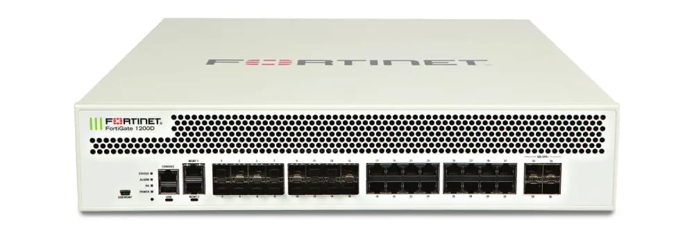 FG-1200D - Fortinet FortiGate 1200D Series 18 x Ports GE RJ-45 + 16 x Ports SFP + 4 x Ports 10GE SFP+ Slots 2U Managed Network Security/Firewall Appliance