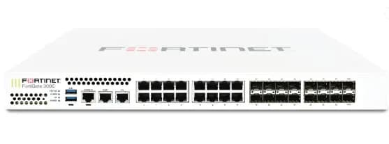 FG-301E - Fortinet FortiGate 300E Series FG-301E 16 x Ports 1000Base-T + 16 x Ports SFP + 2 x Port 1GbE RJ-45 Management 1U Rack-Mountable Network Security Firewall Appliance