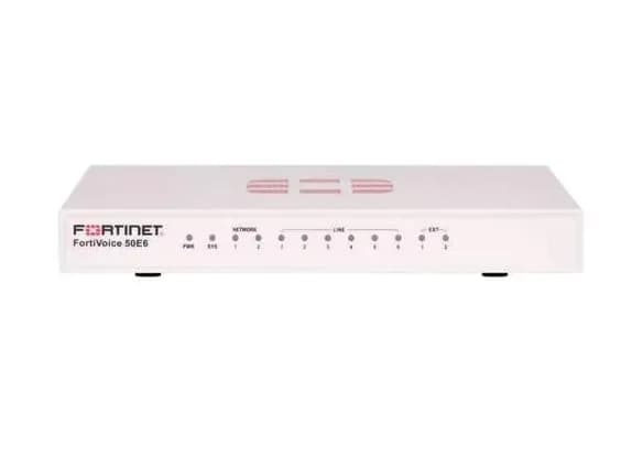 FVE-50E6 - Fortinet FortiVoice 50E 10/100Base-T 2 x RJ-45 6 x FXO 2 x FXS Firewall Appliances