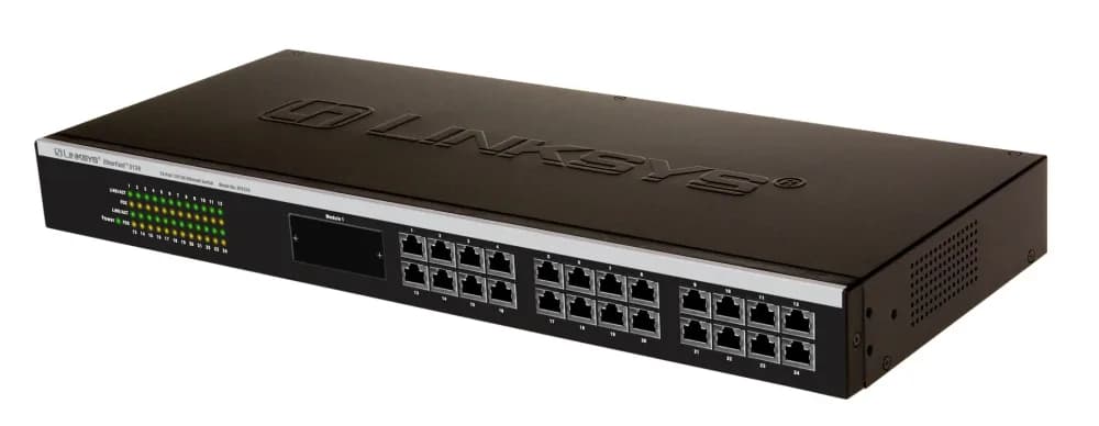 EF3124 - Linksys EtherFast 3124 24-Ports 10/100Mbps Ethernet Switch with 1x Fiber Expansion Port