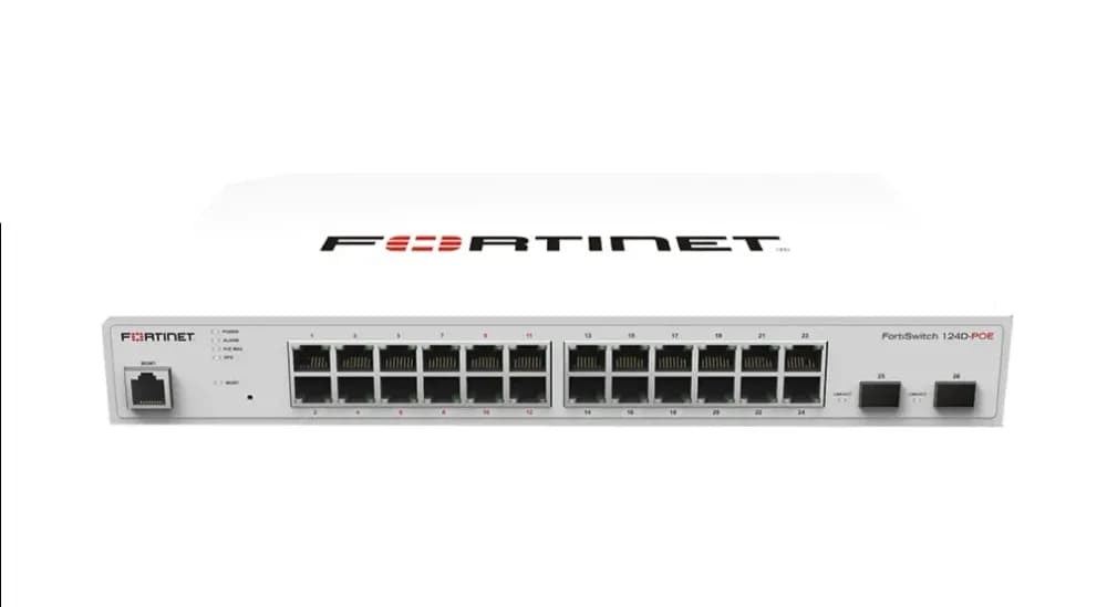 FS-124D-POE-BDL-247-36 - Fortinet Forti 24x 12x Port PoE 2x SFP Switch