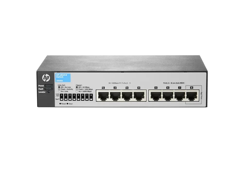 J9800AS - HPE 1810-8 v2 8-Port + -Port Layer 2 Switch