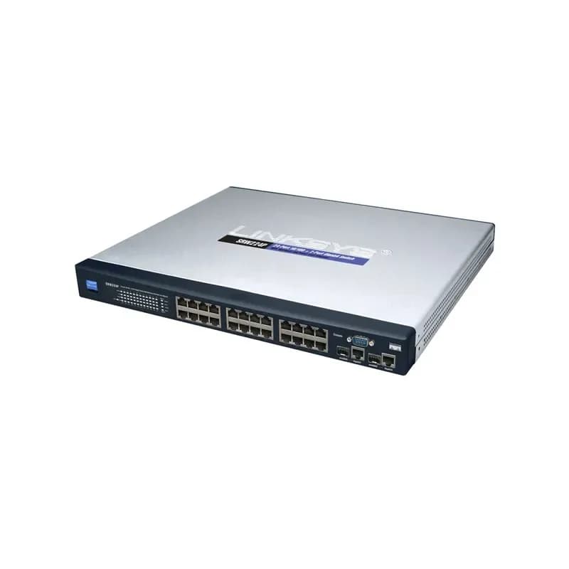 SRW224P - Linksys Gigabit Managed Network Switch with WebView 24 x 10/100Base-TX LAN 2 x 10/100/1000Base-T LAN