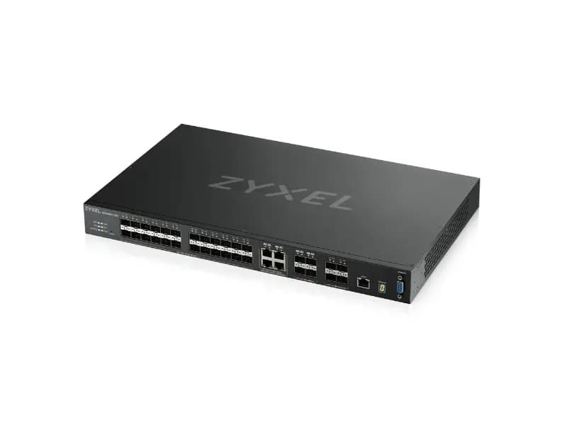 XGS4600-32F - ZyXEL 24 x Ports 10/100/1000Base-T + 4 x Combo SFP+ Ports + 4 x SFP+ Ports Layer3 Managed 1U Rack-mountable Gigabit Ethernet Network Switch