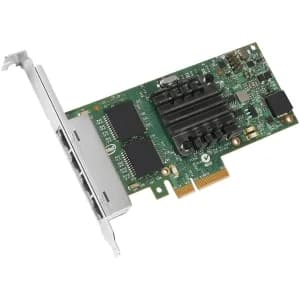I350T4BLK - Intel 4-Port 1Gbs RJ45 PCIE 2.1 x4 1GBase-T Network Card
