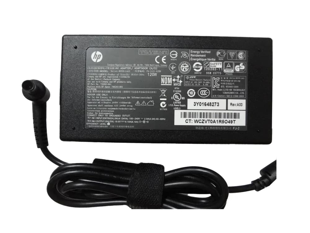 730982-001 - HP 120-Watts 19.5V Power Adapter For Envy Pavilion