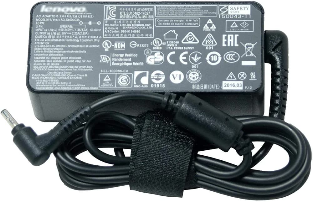 ADLX45DLC3A - Lenovo 45-Watts 20V Power Adapter For ThinkPad Series