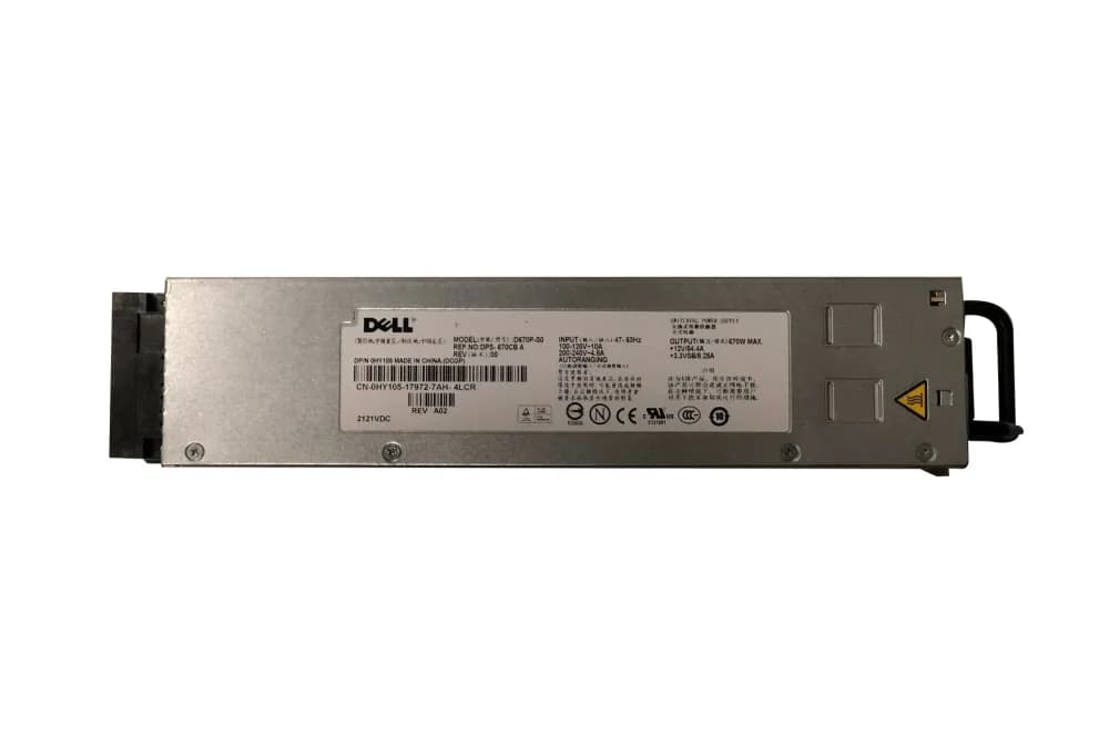 HY105 - Dell 670-Watts 200-240V 4.8A Power Supply For PowerEdge 1950