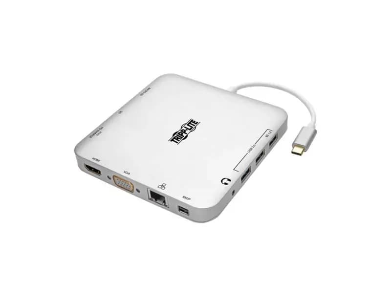 U442-DOCK2-S - Tripp Lite notebook dock/port replicator Wired USB 3.2 Gen 2 (3.1 Gen 2) Type-C Silver