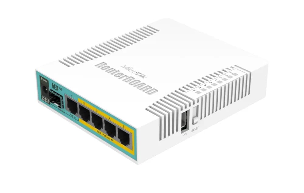 RB960PGS - MikroTik Mikrotik 1000Mbit/s 5 x RJ45 PoE Ports + 1 x SFP Ports Gigabit Ethernet Router