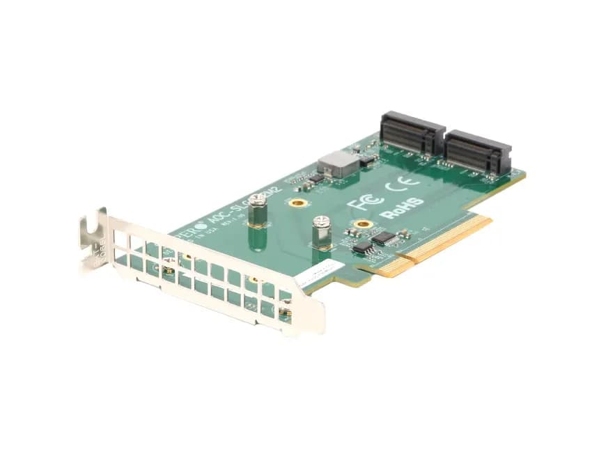AOC-SLG3-2M2 - Supermicro PCIe Add-On Card for Dual M.2 NVME SSDs
