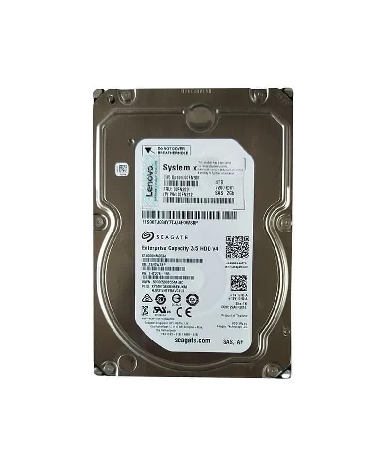 00FN212 - Lenovo 4TB SAS 7200RPM 3.5-Inch Hard Drive