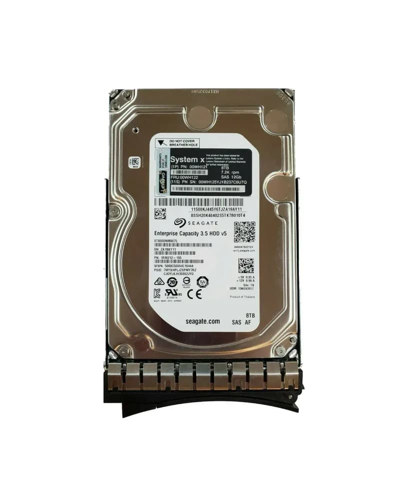 00WH122 - Lenovo 8TB 7200RPM SAS 12Gb/s 3.5-in Hard Drive