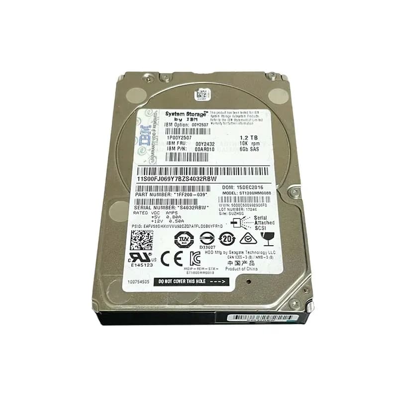 00Y2507 - IBM 1.2TB 10000RPM SAS 6Gb/s 2.5-in Hard Drive