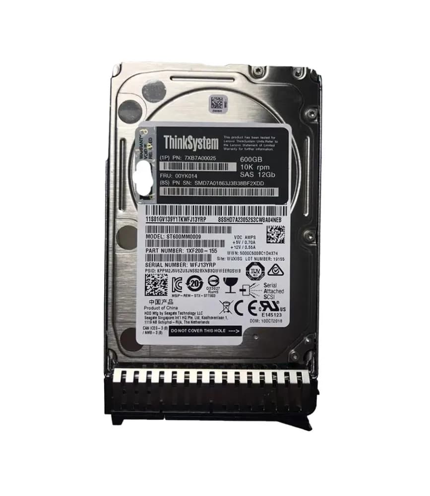00YK014 - Lenovo 600GB 10000RPM SAS 12Gb/s 2.5-in Hard Drive