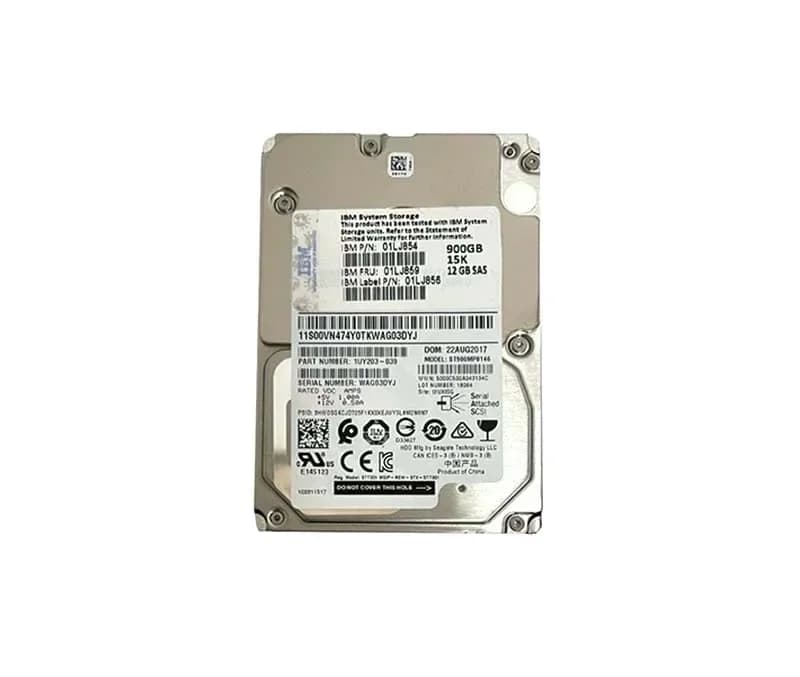 01LJ854 - IBM 900GB 15000RPM SAS 12Gb/s 2.5-Inch Hard Drive