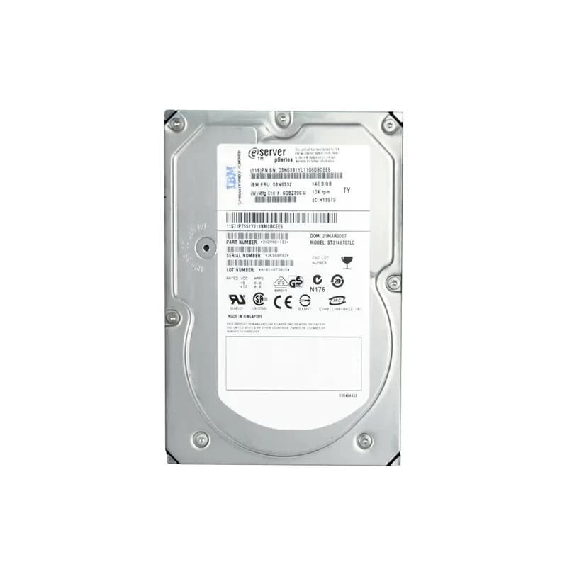03N6332 - IBM 146.8GB 10000RPM SCSI 320MB/s 3.5-in Hard Drive