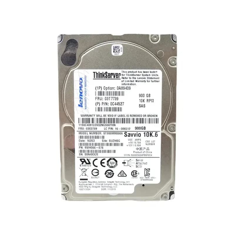 0A89409 - Lenovo 900GB 10000RPM SAS 6Gb/s 2.5-Inch Hard Drive