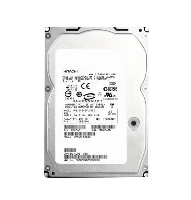 0B23491 - Hitachi 450GB 15000RPM SAS 3Gb/s 3.5-in Hard Drive