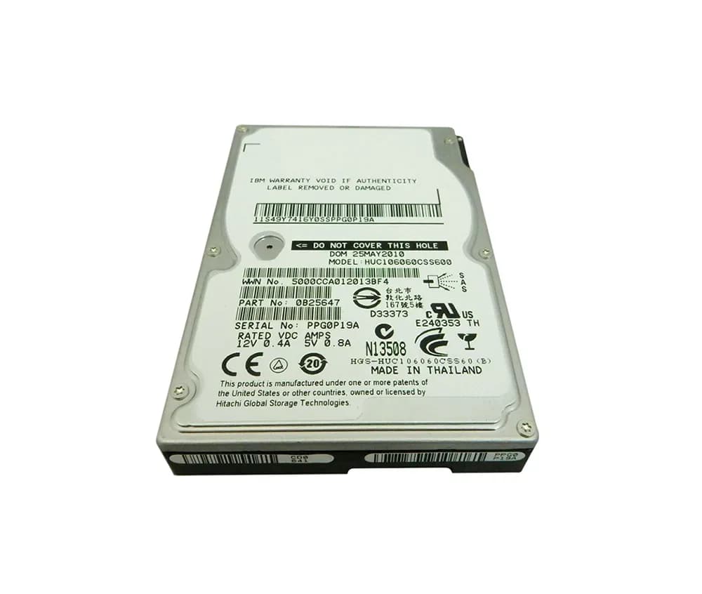 0B25647 - Hitachi 600GB 10000RPM SAS 6Gb/s 64MB Cache 2.5-in HDD