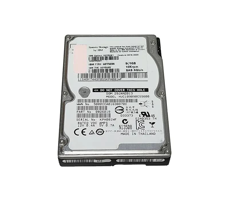 0B26018 - Hitachi Ultrastar C10K900 900GB SAS 10000RPM 2.5-inch HDD