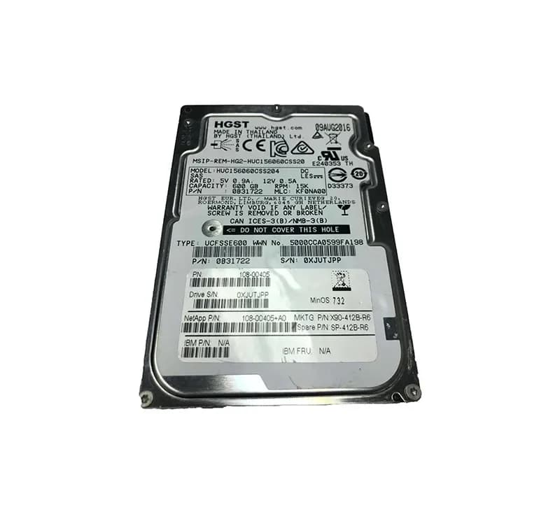 0B31722 - HGST 600GB 15000RPM SAS 12Gb/s 2.5-in Hard Drive