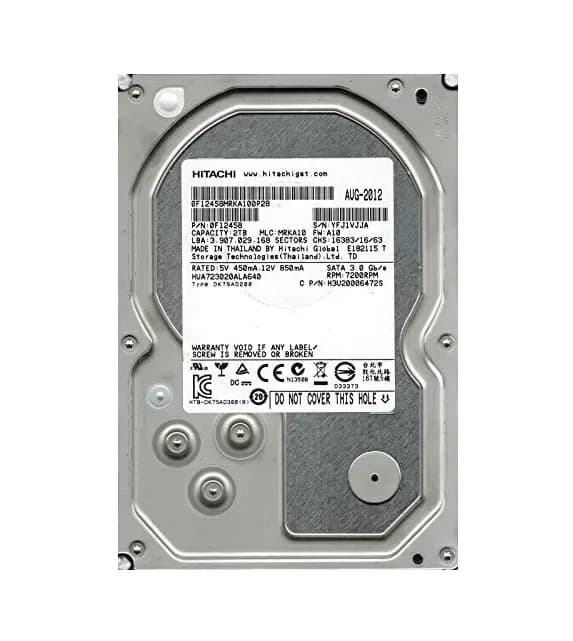 0F12458 - HGST 2TB 7200RPM SATA 6Gb/s 3.5-in Hard Drive