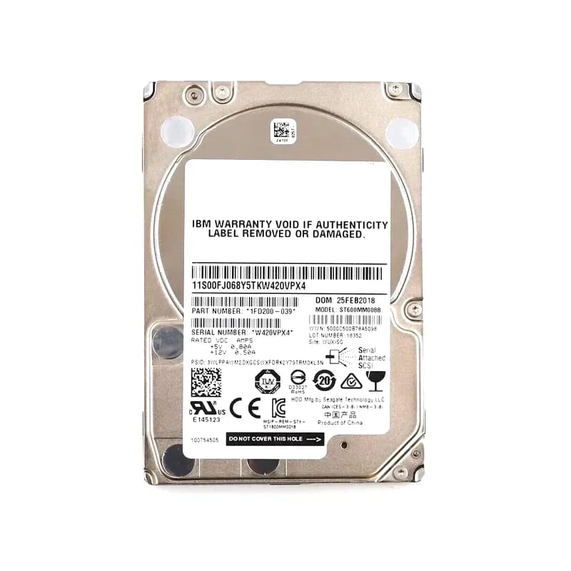 1FD200-039 - Seagate 600GB 10K RPM SAS 12Gb/s 2.5-in Hard Drive