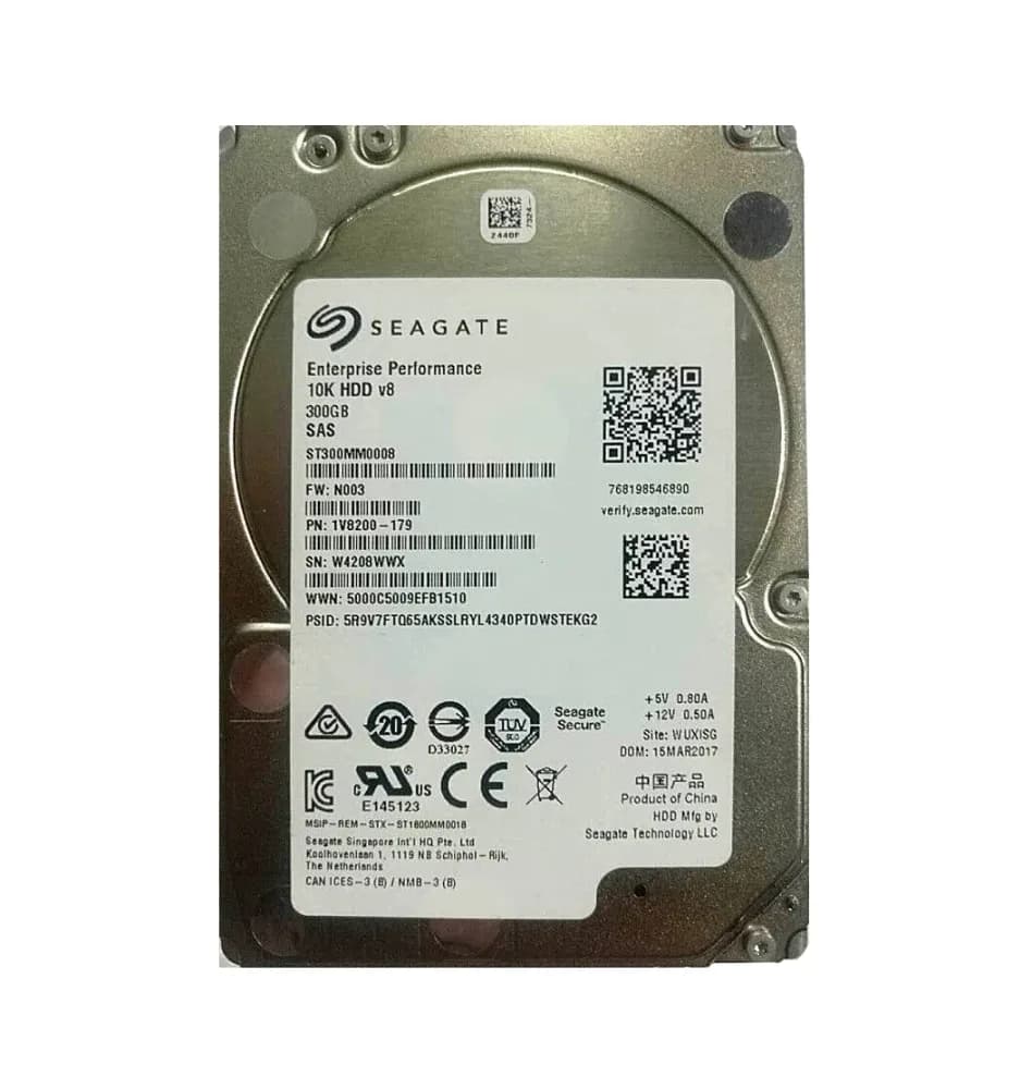 1V8200-179 - Seagate 300GB 10K RPM SAS 12Gb/s 2.5-in Hard Drive