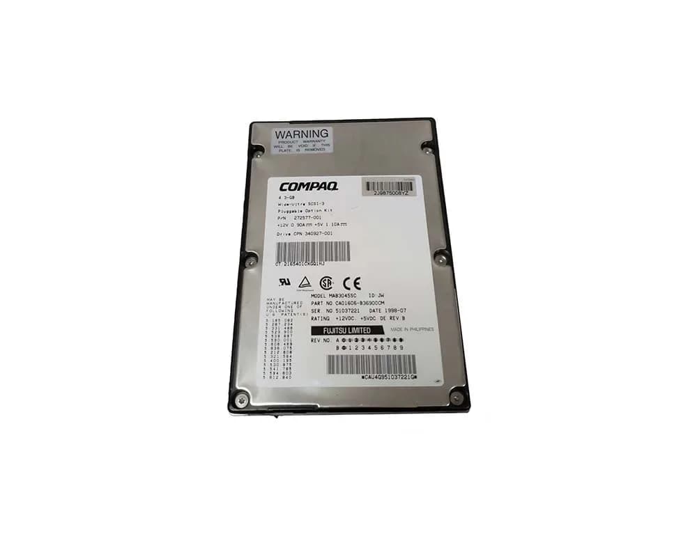 272577-001 - HP 4.3GB 7200RPM Ultra-2 Wide SCSI 80-Pin 3.5-in HDD