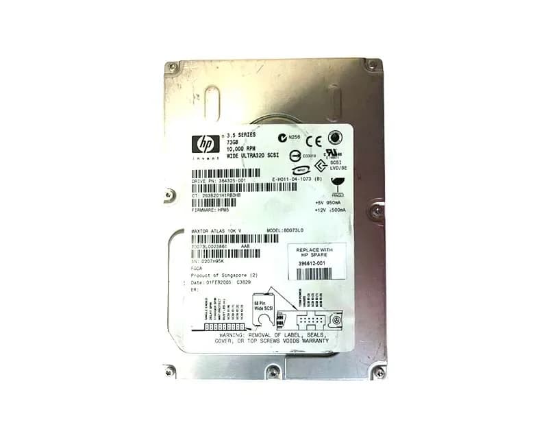 364325-001 - HP 73GB 10000RPM SCSI 320MB/s 3.5-in Hard Drive